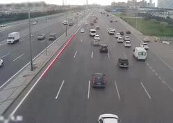 Aeroport yolundakı qəza hərəkəti "iflic" etdi - <span class="color_red">VİDEO</span>