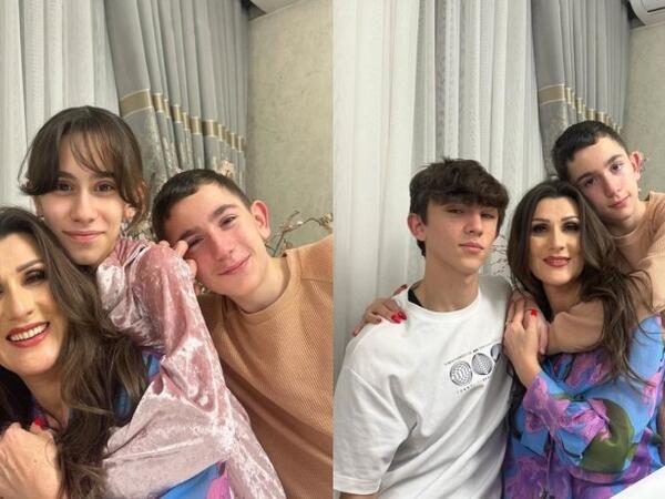 Xalq artisti övladları ilə FOTOlarını yaydı