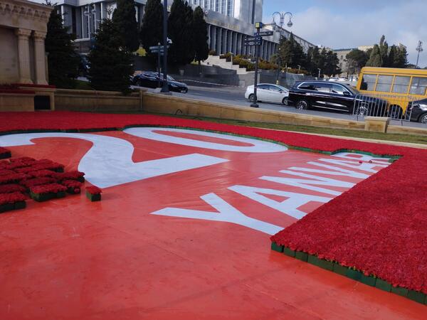 Bakıda 20 Yanvar faciəsinin ildönümü ilə bağlı hazırlıqlar başlayıb - <span class="color_red">FOTO</span>