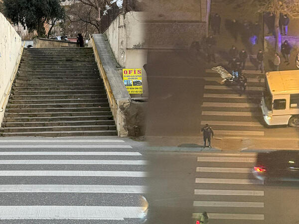 Bir ayda ikinci qəza... - Piyadaların həyatı təhlükədədir - <span class="color_red">FOTO</span>