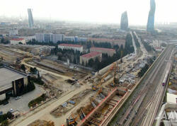 Bakıda yeni avtomobil yolunun tikintisi davam etdirilir