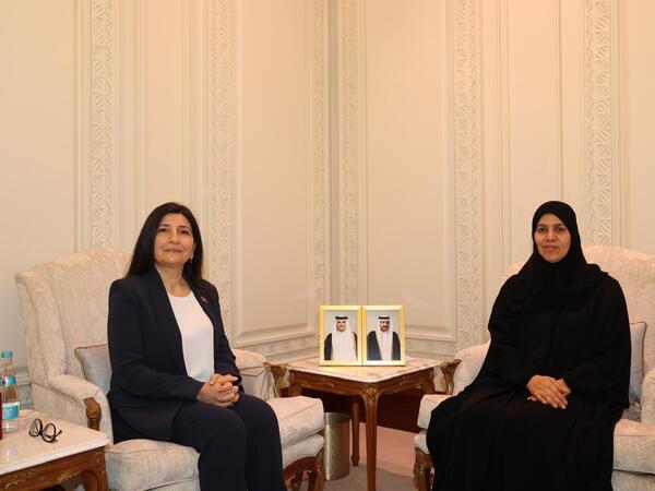 IPU vitse-prezidenti Sevil Mikayılova Dohada Qətər parlamentinin sədr müavini ilə görüşüb