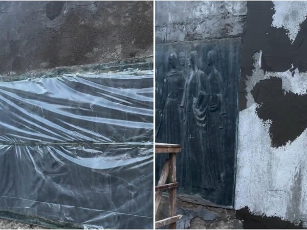 Cəfər Cabbarlının büstünün restavrasiyasına başlanıldı - <span class="color_red">FOTO</span>