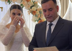 XTQ polkovniki qızının toyunda hər kəsi kövrəltdi - <span class="color_red">VİDEO</span>