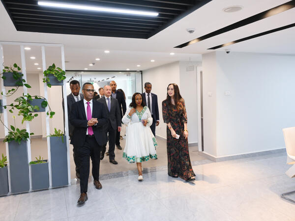 Leyla Əliyeva Efiopiyada “MESOB” dövlət xidməti mərkəzində olub - FOTO