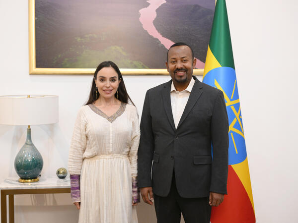 Leyla Əliyeva Efiopiyanın Baş naziri ilə görüşüb - <span class="color_red">FOTO</span>
