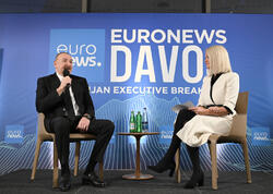 Prezident Davosda “Euronews” televiziyasına müsahibə verib - FOTO