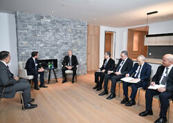 Prezident Davosda “Brookfield Asset Management” şirkətinin prezidenti ilə görüşüb - FOTO