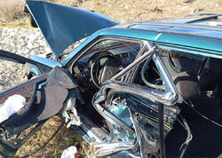 Cəlilabadda buz bağlayan yolda avtomobil aşıb, 2 nəfər xəsarət alıb - <span class="color_red">FOTO</span>