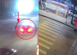 Bakıda motosikletçinin öldüyü dəhşətli qəzanın HADİSƏ ANI - <span class="color_red">VİDEO</span>