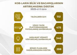 KOB-lara təlimlər, məsləhət xidmətləri və biznes planların hazırlanması üzrə geniş dəstək təqdim olunub
