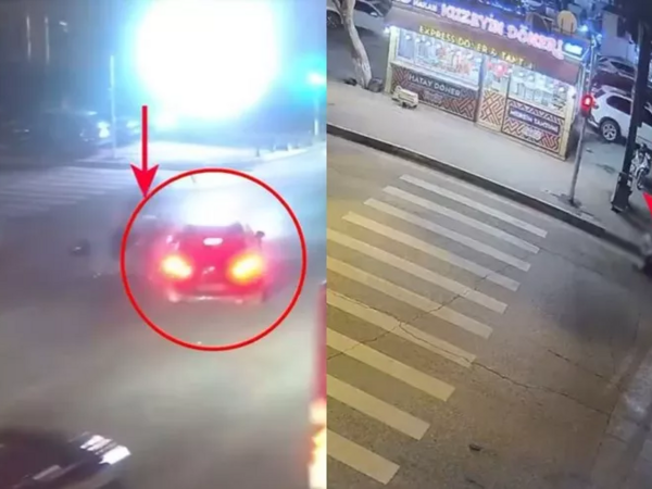 Bakıda motosikletçinin öldüyü dəhşətli qəzanın HADİSƏ ANI - <span class="color_red">VİDEO</span>