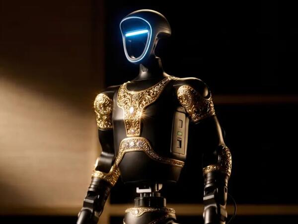 Robotun da "lüks"ü yaradıldı - Qızıl boyunbağı taxıb... - <span class="color_red">FOTO</span>