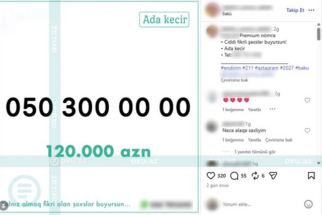 Azərbaycanda ev qiymətinə mobil nömrə SATILIR - FOTO