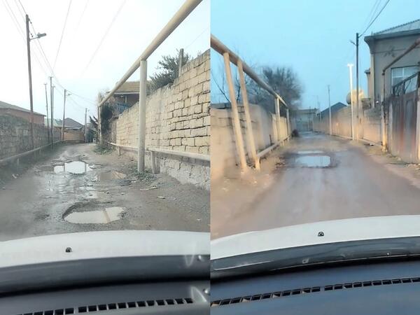 Bu yola girən avtomobillər sıradan çıxır