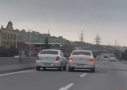 Bakı-Şamaxı yolunda yarışa çıxan sürücülər saxlanıldı - <span class="color_red">VİDEO</span>