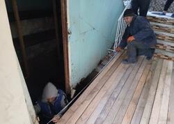 Bakıda binanın bloku ÇÖKDÜ - <span class="color_red">YENİLƏNİB - FOTO</span>