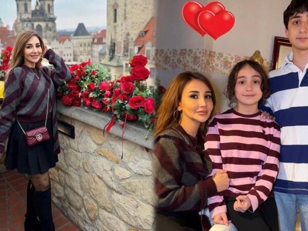 Oğlunun 18 yaşını Praqada qeyd etdi - FOTO