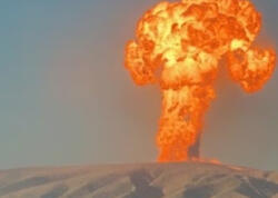 Azərbaycanda vulkan püskürdü