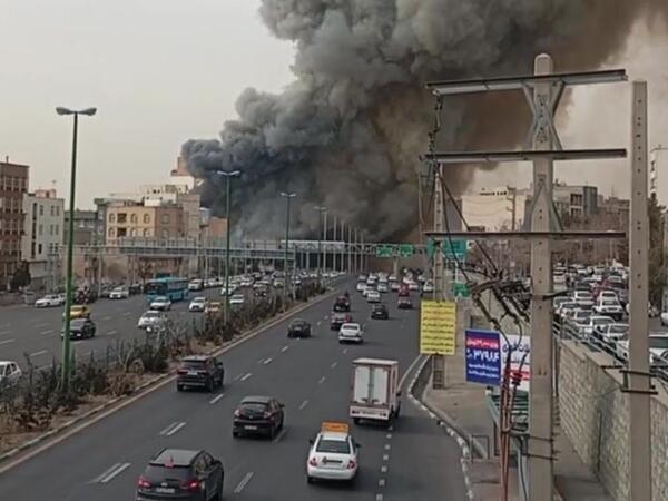 Tehranda bazar yanır - <span class="color_red">VİDEO</span>