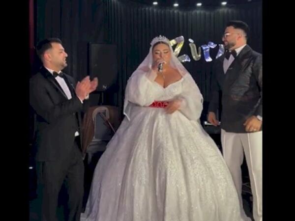 Gəlin ərəbcə mahnı oxudu - Gündəm oldu - <span class="color_red">VİDEO</span>