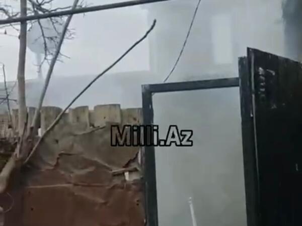 Sabunuçuda ağacları yandırıb ev tikirlər - <span class="color_red">VİDEO</span>