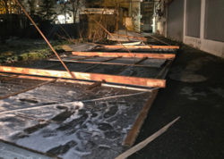 Güclü külək Yasamalda fəsadlar törətdi - <span class="color_red">FOTO</span>