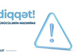 Qeyri-sabit hava şəraiti ilə bağlı sürücülərin nəzərinə