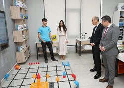 Leyla Əliyeva və Alena Əliyeva Gəncədə STEAM mərkəzində və 37 nömrəli tam orta məktəbdə olublar - <span class="color_red">FOTO</span>