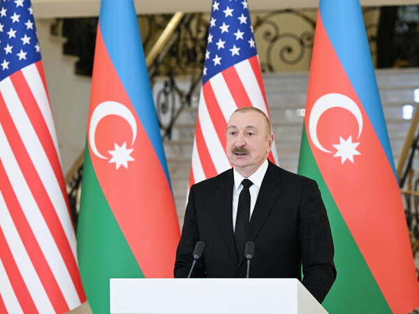 Prezident: Bu gün Azərbaycan ilə ABŞ arasındakı münasibətlər tamamilə yeni mərhələyə qədəm qoyur