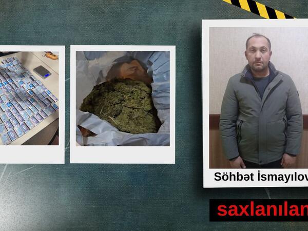 Narkotiklərin satışı ilə məşğul olan şəxs tutuldu