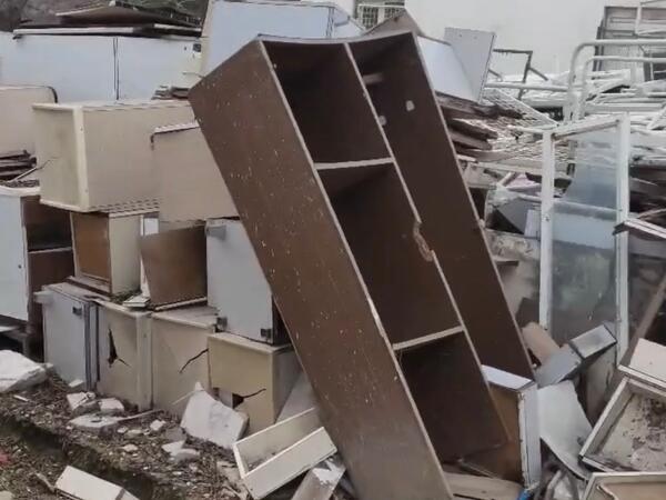 Xəstəxananın tibbi avdanlıqları yağış altında qalıb - <span class="color_red">VİDEO</span>