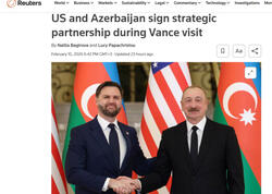 ABŞ-ın Vitse-prezidentinin Azərbaycana səfəri dünya mediasının diqqətindədir - <span class="color_red">FOTO</span>