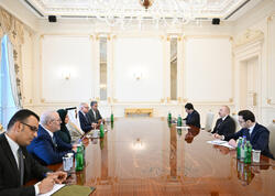 Prezident İlham Əliyev Ərəb Parlamentinin prezidentinin başçılıq etdiyi nümayəndə heyətini qəbul edib - <span class="color_red">FOTO</span>