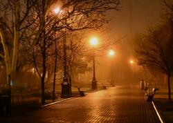 Bakı bulvarında yalnız işıqların danışdığı gecələr - <span class="color_red">FOTOlar</span>