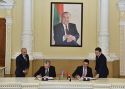 Bakı və Əbu-Dabi arasında Anlaşma Memorandumu imzalanıb - <span class="color_red">FOTO</span>