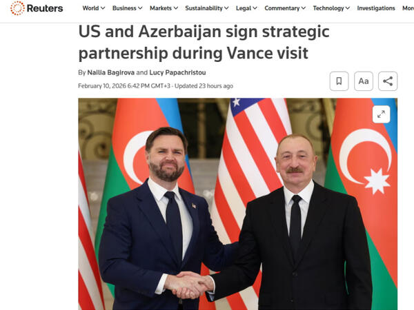 ABŞ-ın Vitse-prezidentinin Azərbaycana səfəri dünya mediasının diqqətindədir - <span class="color_red">FOTO</span>