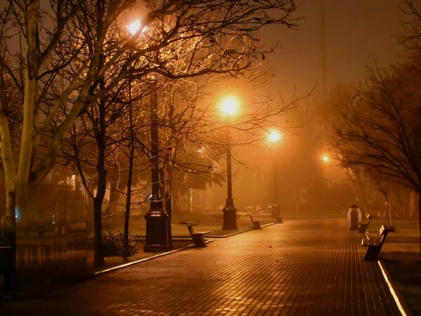 Bakı bulvarında yalnız işıqların danışdığı gecələr - <span class="color_red">FOTOlar</span>