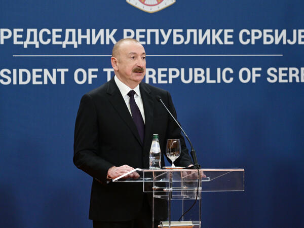 İlham Əliyev: Serbiyaya təbii qazın ixracının həcmini artıracağıq