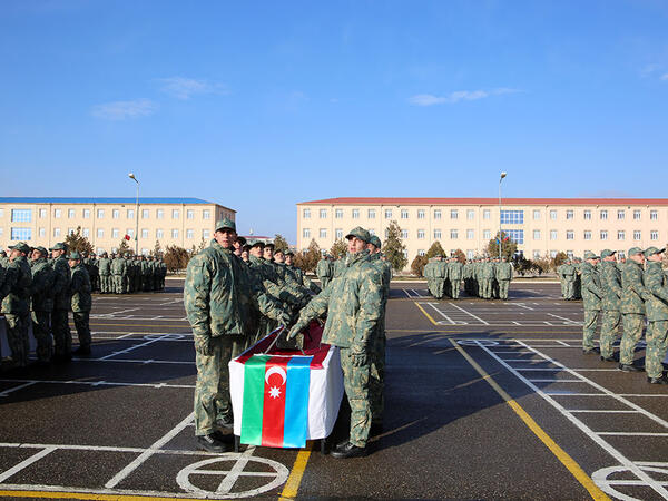 Gənc əsgərlərin andiçmə mərasimləri keçirildi