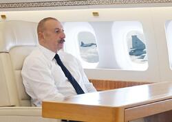 Prezident İlham Əliyevin təyyarəsini qırıclar müşayiət etdi - <span class="color_red">VİDEO</span>