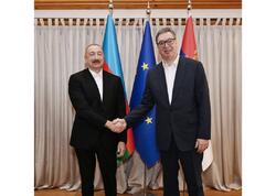 Prezident İlham Əliyev Aleksandar Vuçiç ilə qeyri-rəsmi səhər yeməyində iştirak edib - FOTO