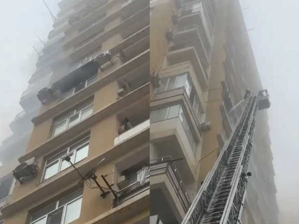 Bakıda çoxmərtəbəli yaşayış binasında YANĞIN