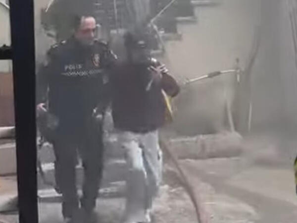 'Tarqovu'dakı yanğından belə xilas EDİLDİLƏR - <span class="color_red">VİDEO</span>