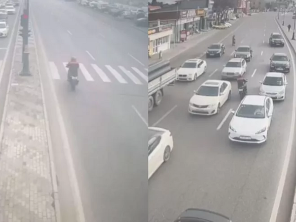 Motosikletlə "avtoş"luq edən həbs olundu - <span class="color_red">VİDEO</span>