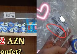 Bakıda kiloqramı 222 manata konfet SATILIR - "Yəqin tərkibində qızıl var" - VİDEO