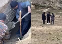 Azərbaycanda qanunsuz qızıl axtaran 5 nəfər SAXLANILDI - <span class="color_red">VİDEO</span>