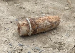 Sumqayıtda partlamamış top mərmisi tapıldı