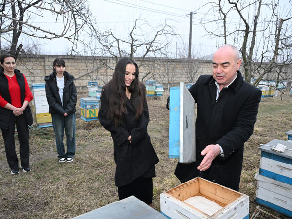Heydər Əliyev Fondunun vitse-prezidenti Leyla Əliyeva Qubada arıçı ailəsinin qonağı olub - <span class="color_red">FOTO</span>