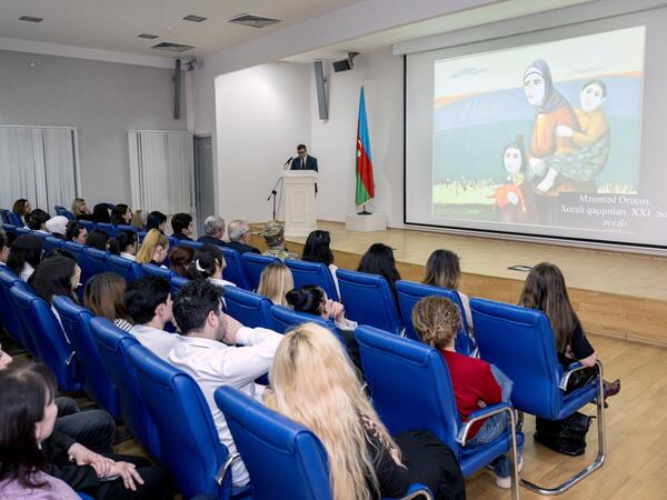 Milli İncəsənət Muzeyində “Xocalı soyqırımı təsviri sənətdə” adlı mühazirə keçirilib - <span class="color_red">FOTO</span>